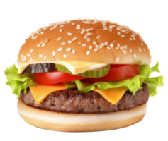 du boeuf Burger isolé. png