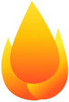 Illustrator graphic of flame gradient color png