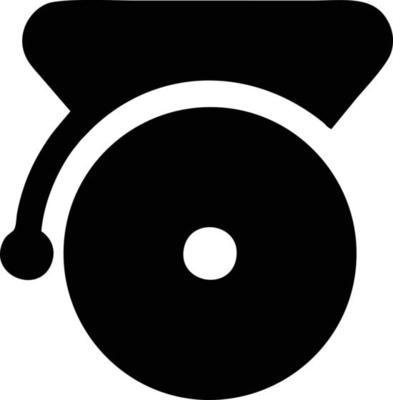 Bell notification icon symbol vector image. Illustration of the alarm alert symbol in EPS 10