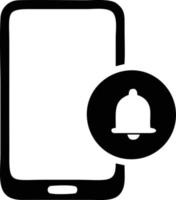 Bell notification icon symbol vector image. Illustration of the alarm alert symbol in EPS 10