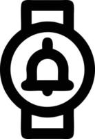 Bell notification icon symbol vector image. Illustration of the alarm alert symbol in EPS 10