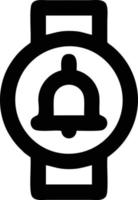 Bell notification icon symbol vector image. Illustration of the alarm alert symbol in EPS 10