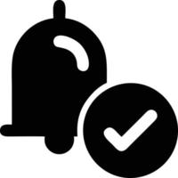 Bell notification icon symbol vector image. Illustration of the alarm alert symbol in EPS 10