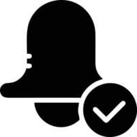 Bell notification icon symbol vector image. Illustration of the alarm alert symbol in EPS 10