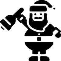 Santa Clause Notification Icon Symbol. vector