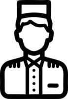 Bellboy, hotel service icon symbol. vector