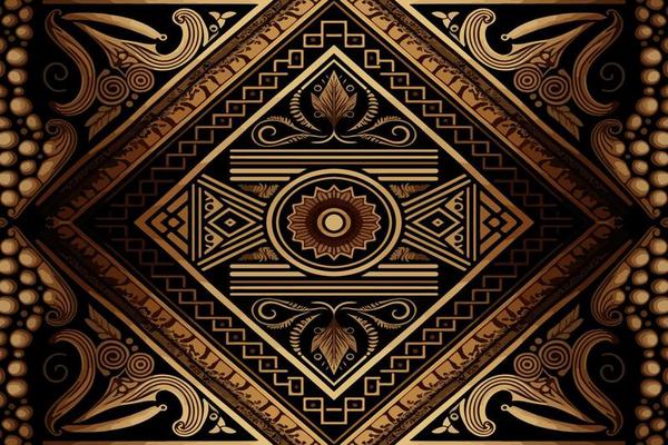 Egyptian geometry pattern old ancient background. Abstract traditional folk antique tribal ethnic graphic line. Ornate elegant luxury vintage retro style. Texture textile fabric ethnic egypt patterns
