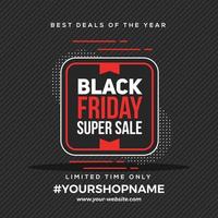 Black Friday Sale Offer Templates vector