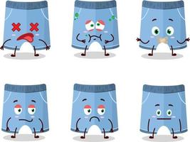 Shorts cartoon in character with nope expression vector