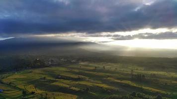 a short video of the natural beauty of Indonesia in the morning with natural nature