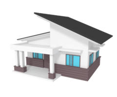 3d illustration of house building png