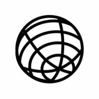 Globe web icon simple vector illustration.