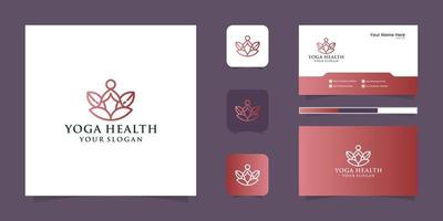 yoga logo diseño. salud vector