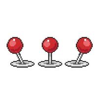 joystick controller animate in pixel art style vector