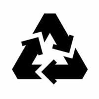 Recycle icon simple vector illustration.