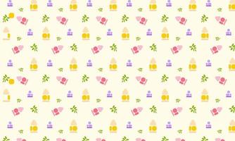 baby home pattern vector illustration