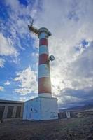 Red and white lighthouse photo