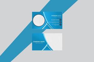 Simple vector clean business card design, name card template