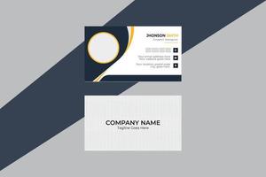 Design template for business, creative and clean name card vector design