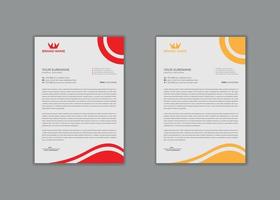 letterhead, letterhead template, letterhead design, vector creative Professional modern school hospital medical new simple corporate letterhead template design.