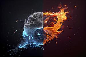 Fire and Ice Concept Design with spark photo