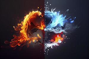 Fire and Ice Concept Design with spark photo