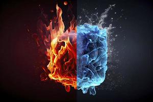 Fire and Ice Concept Design with spark photo