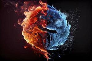 Fire and Ice Concept Design with spark photo