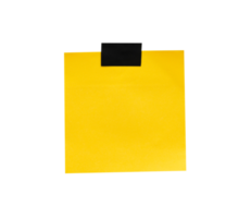 yellow paper note for mockups png