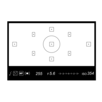 digital camera viewfinder interface png