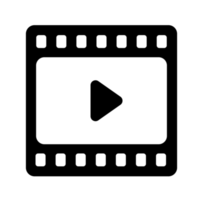 Movie with play button png