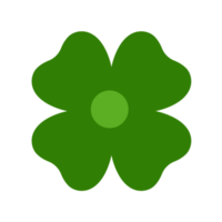 vert trèfle fleur isolé png