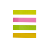 set of colorful sticky paper png