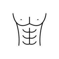 abs icon. outline icon vector