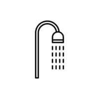 bath icon. outline icon vector