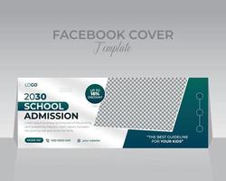 plantilla de diseño de portada de facebook vector