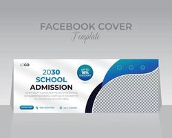 plantilla de diseño de portada de facebook vector