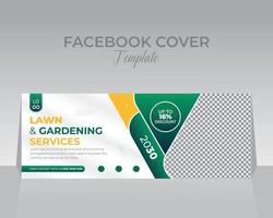 plantilla de diseño de portada de facebook vector