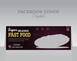 Facebook Cover Design Template vector