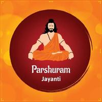 parshuram Jayanti señor parasurama indio hindú festival celebracion vector ilustraciones