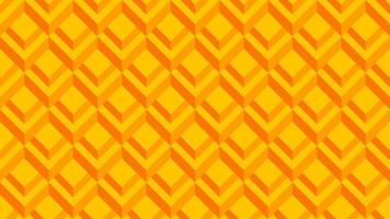 Pattern of 3d optical illusion. Pattern of illusion block. Vector illustration of 3d orange square. Geometric illusive for design graphic, background, wallpaper, layout or art