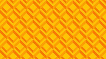 Pattern of 3d optical illusion. Pattern of illusion block. Vector illustration of 3d orange square. Geometric illusive for design graphic, background, wallpaper, layout or art