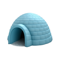 Flat Blue Gradient Igloo Clipart png