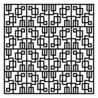 abstract black line pattern vector