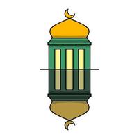 Islamic lantern icon, illustration of a lantern with an elegant concept, suitable for Ramadan and Eid designs vector