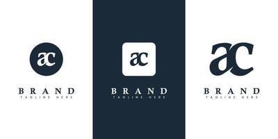 Modern and simple Lowercase AC Letter Logo, suitable for any business with AC or CA initials. vector