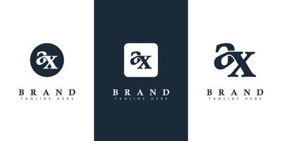 Modern and simple Lowercase AX Letter Logo, suitable for any business with AX or XA initials. vector