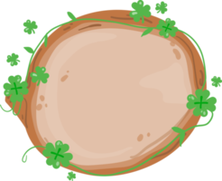 St Patrick's dag trä baner illustration png