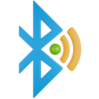 3d icoon illustratie Bluetooth verbinding png