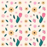 spring seamless pattern vector